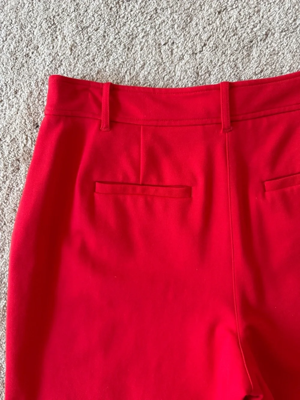 Boden Red Cropped Wide Leg Trousers Pants Size 8P - Picture 5 of 10